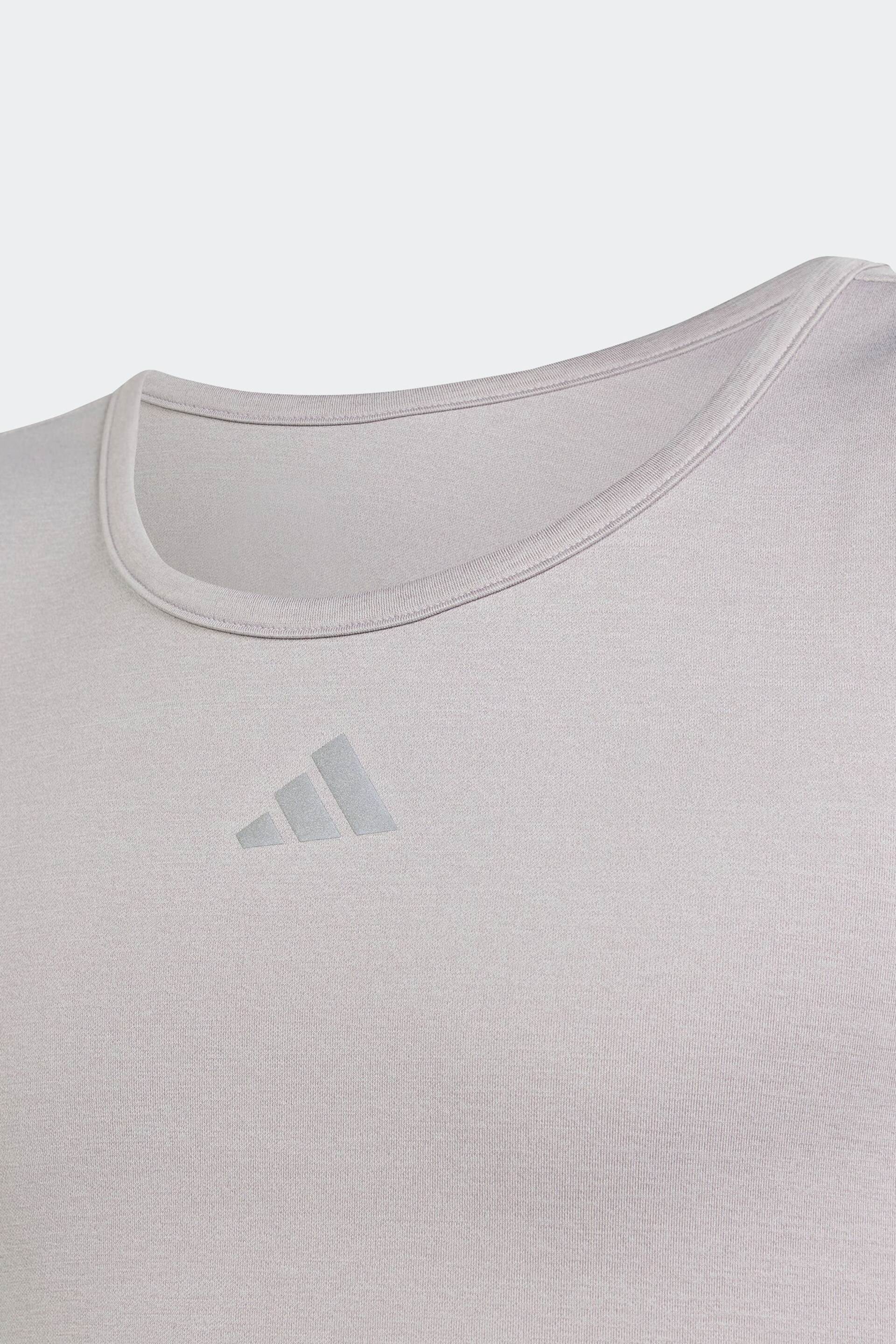 adidas Grey Kids Sportswear Luxe Crop Top - Image 4 of 4