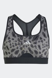 adidas Grey Kids Sportswear Powerreact Sports Bra - Image 1 of 6