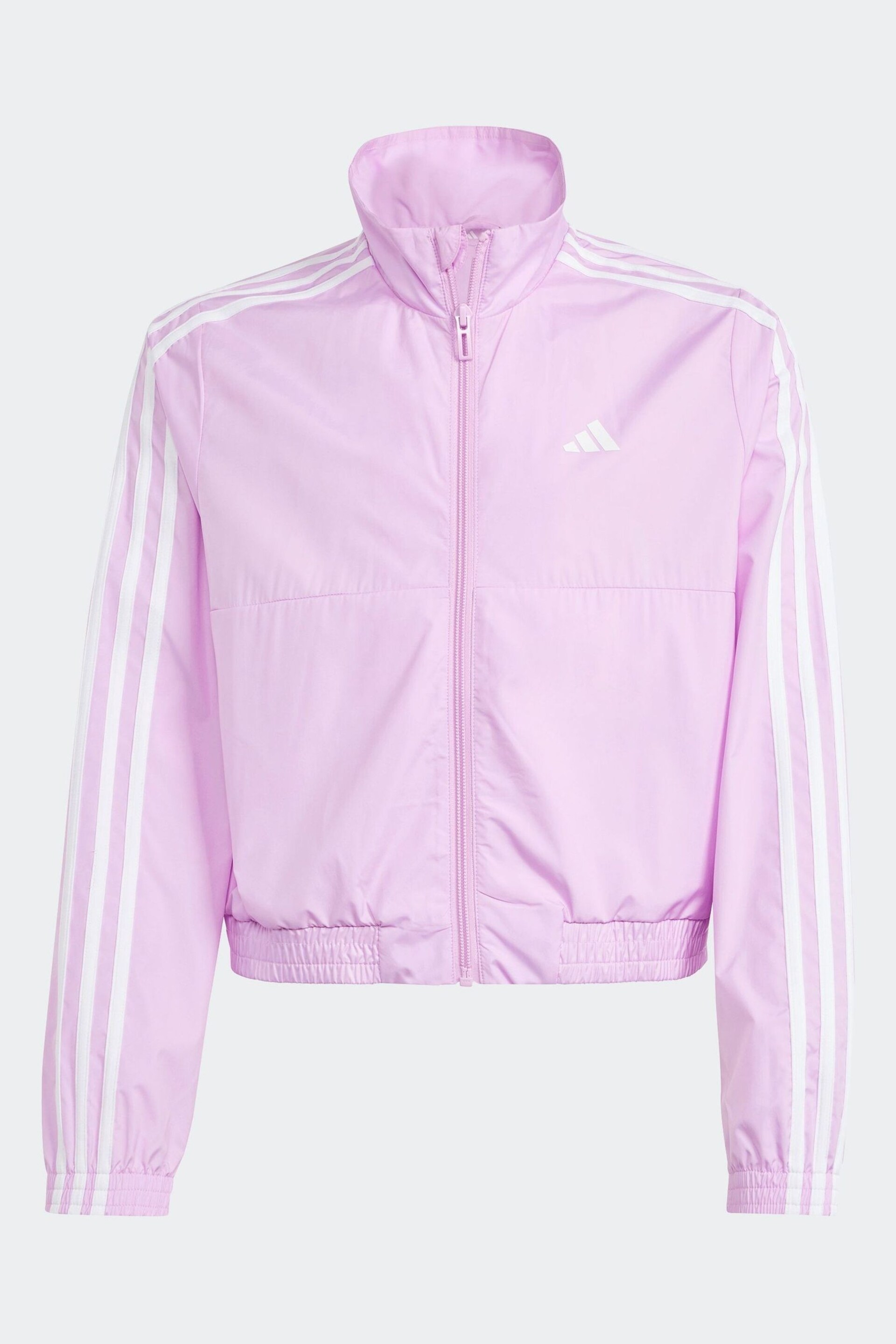 adidas Purple Kids Sportswear Train Essentials Full Zip Hooded Jacket - Image 1 of 5