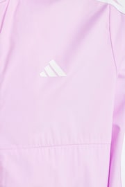 adidas Purple Kids Sportswear Train Essentials Full Zip Hooded Jacket - Image 3 of 5