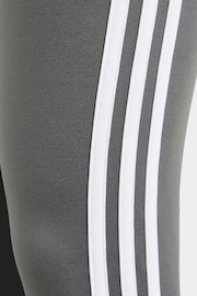 adidas Grey Sportswear Essentials Aeroready 3-Stripes High Waisted Leggings - Image 10 of 10