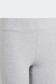 adidas Grey Sportswear Essentials Big Logo Cotton Leggings - Image 4 of 5