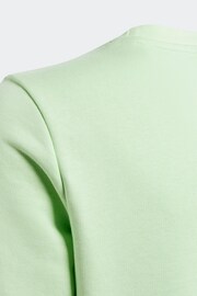 adidas Green Sportswear Essentials Big Logo Cotton Sweatshirt - Image 4 of 5
