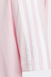 adidas Pink 3-Stripe Essential Boyfriend Fit T-Shirt - Image 15 of 15