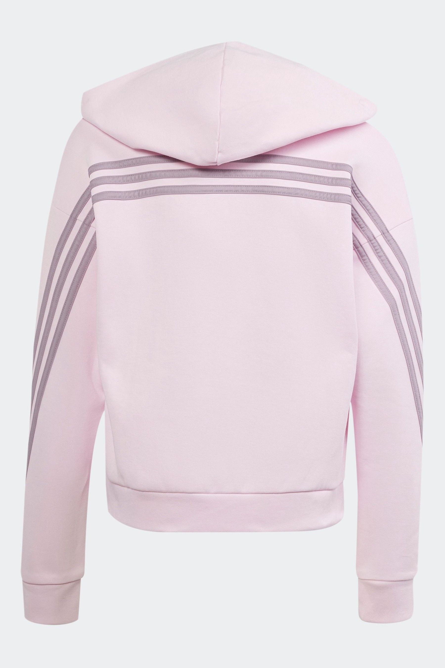 Buy adidas Pink Light Future Icons 3 Stripes Full Zip Hoodie from Next Canada
