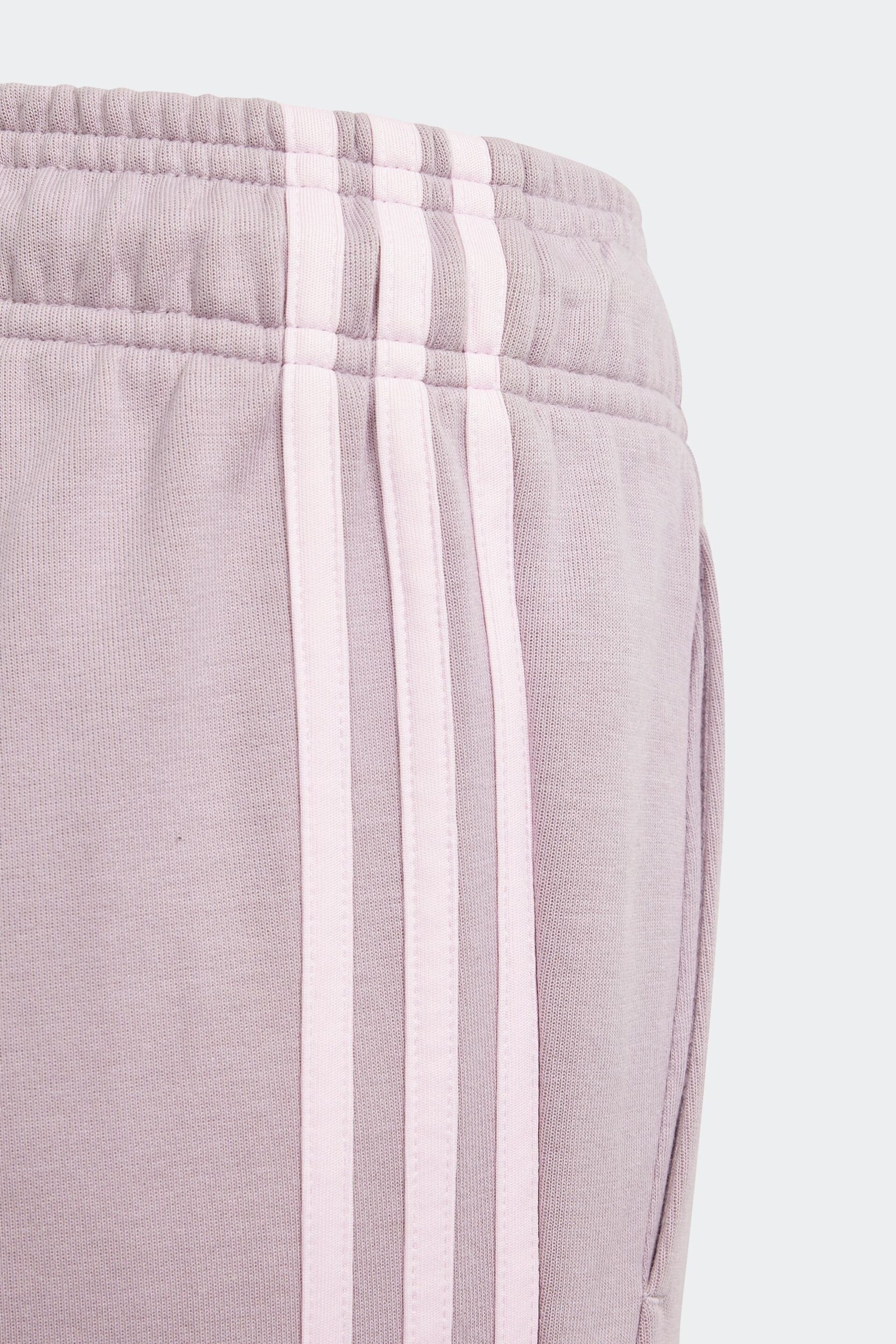 adidas Purple Sportswear Future Icons 3-Stripes Cotton Joggers - Image 3 of 5