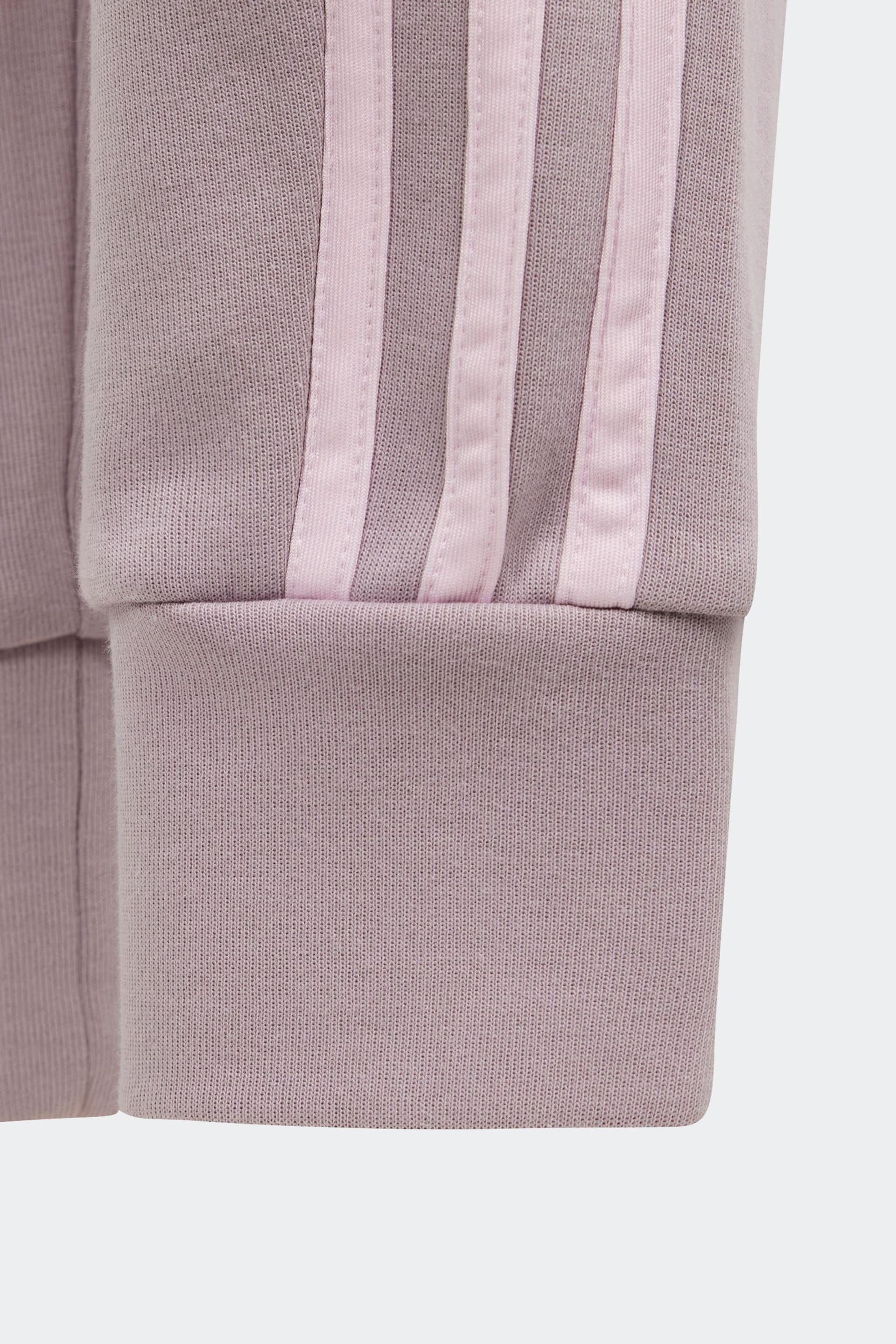 adidas Purple Sportswear Future Icons 3-Stripes Cotton Joggers - Image 5 of 5