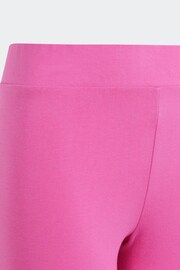 adidas Pink Sportswear Essentials Linear Logo Cotton Leggings - Image 5 of 5