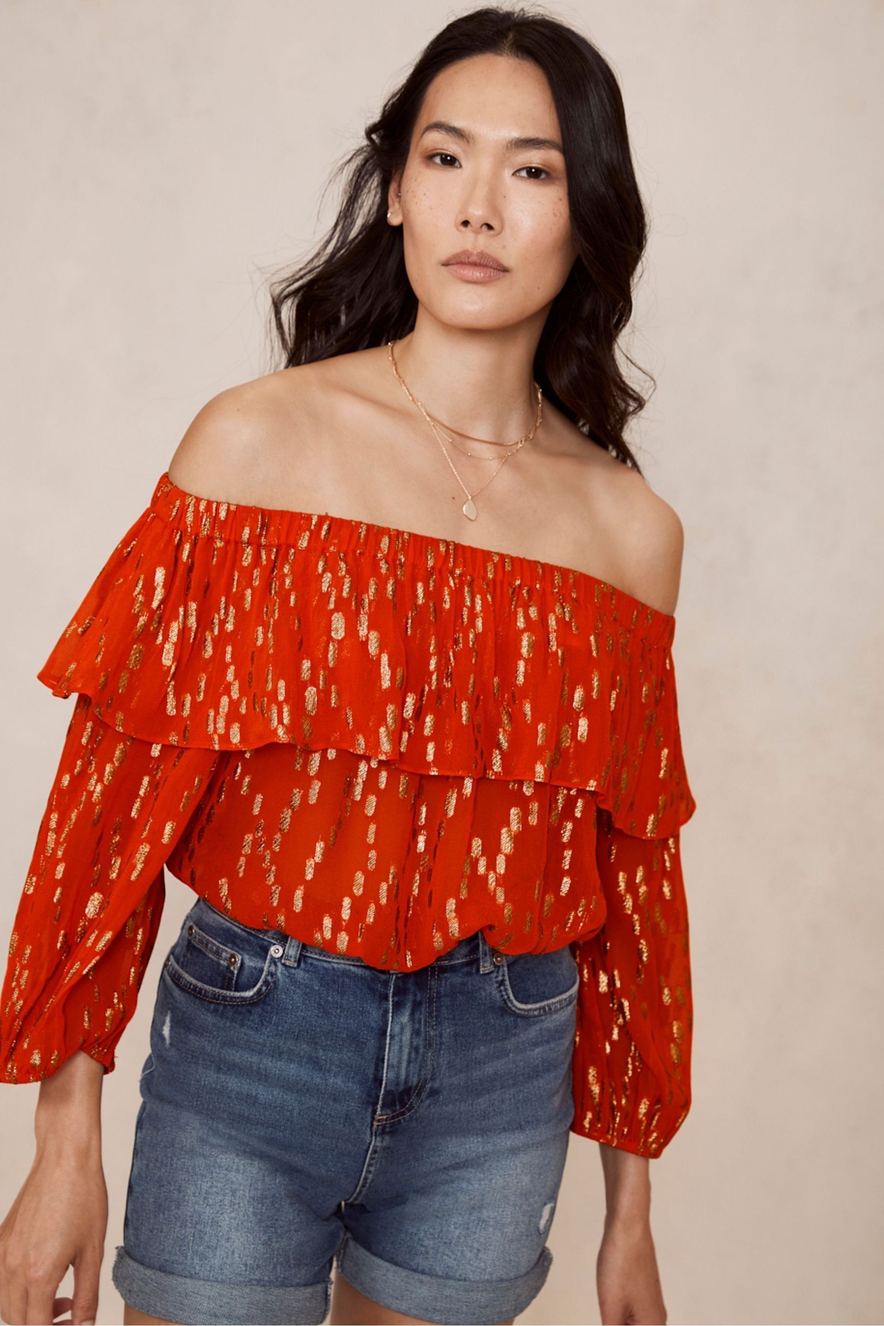 Mint velvet orange top top