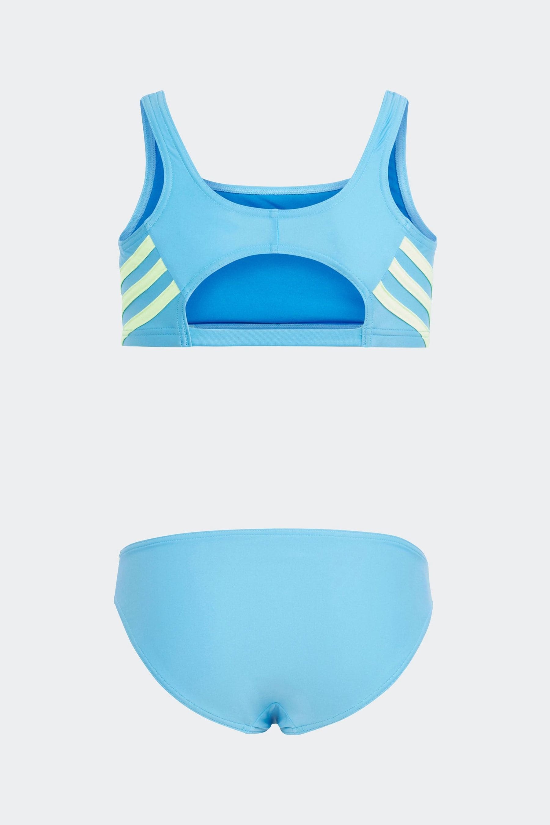 Buy adidas Blue Kids Performance Sportswear 3 Stripes Bikini from Next USA