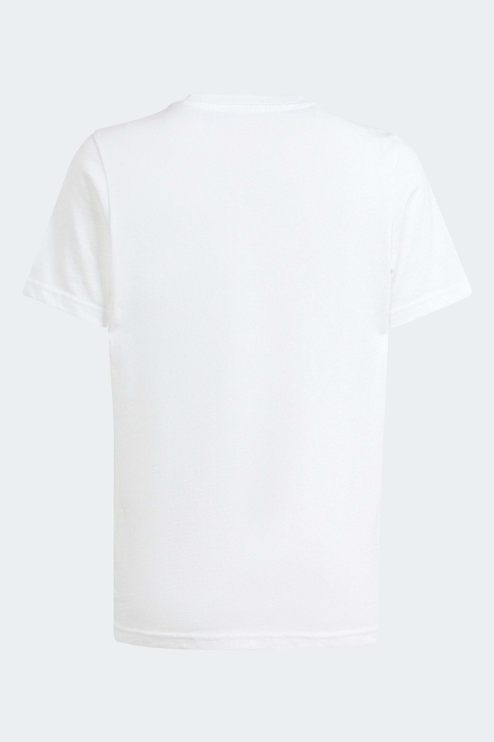 adidas White Kids Sportswear Animal Print Graphic T-Shirt - Image 2 of 5