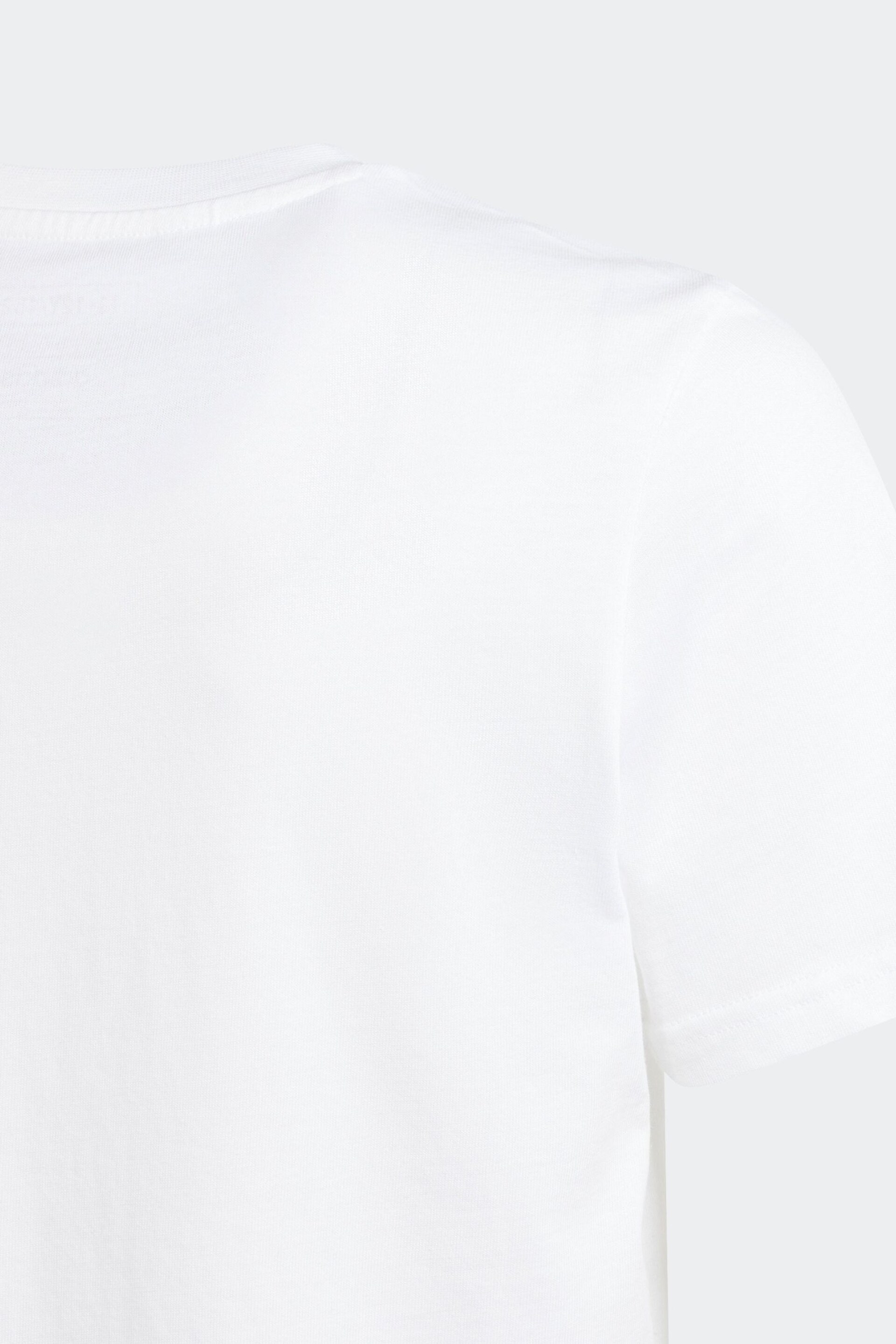 adidas White Kids Sportswear Animal Print Graphic T-Shirt - Image 3 of 5