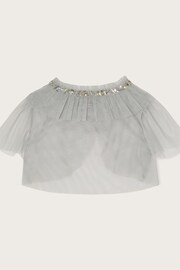 Monsoon Grey Land of Wonder Short Tulle Cape Jacket - Image 2 of 3