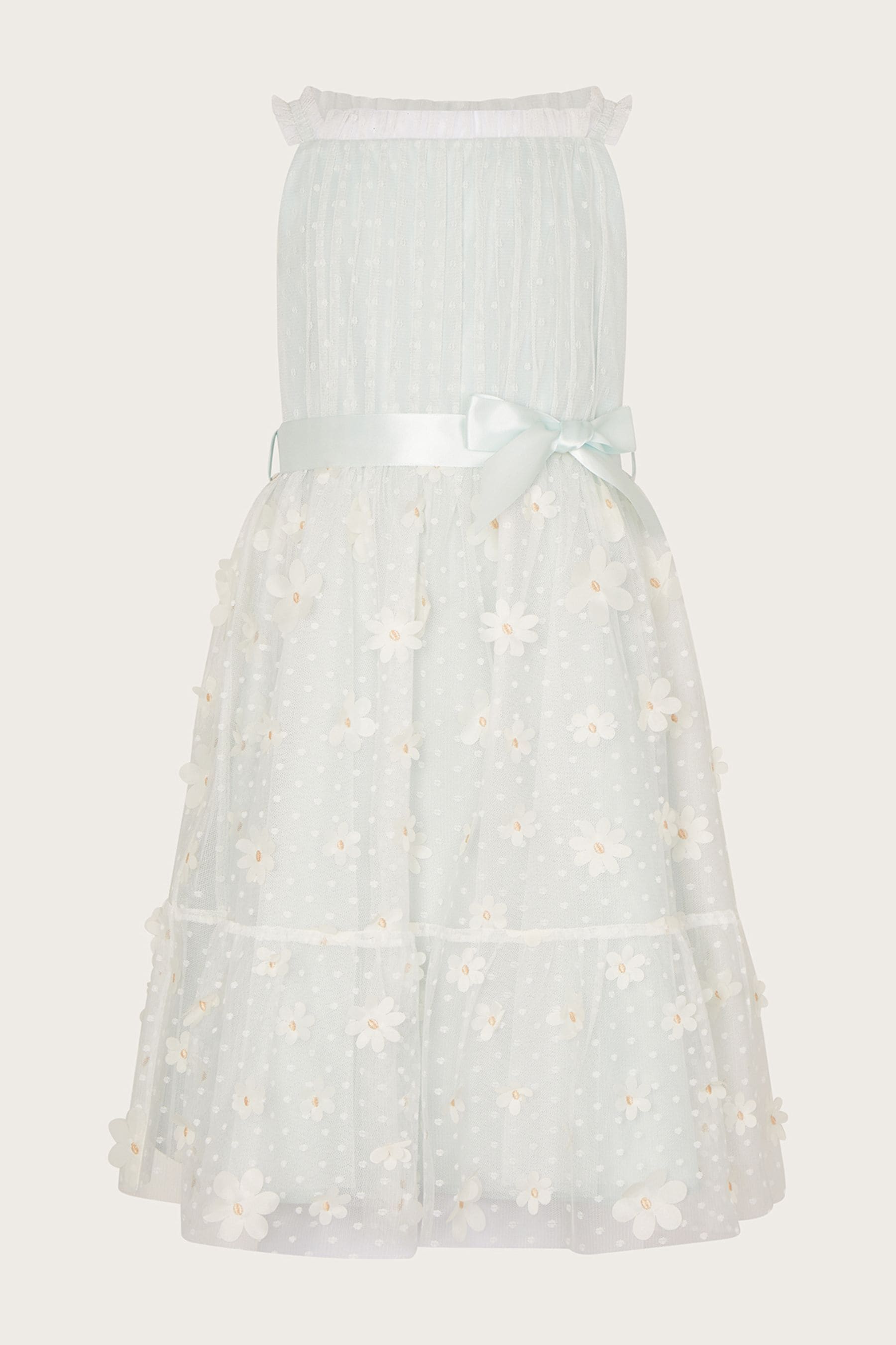 Buy Monsoon Blue Polka Dot Daisy Tiered Dress from Next United Arab Emirates