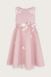 Monsoon Pink Layla 3D Scuba Dress - Image 3 of 5