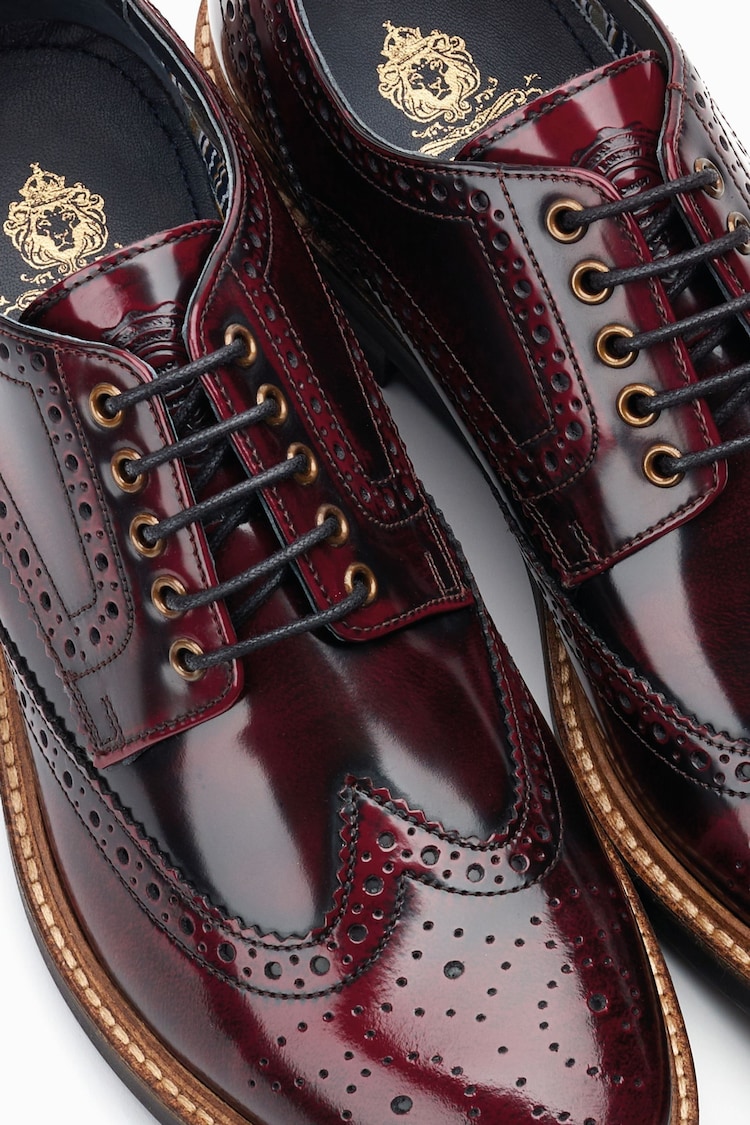 Base London Woburn Lace Up Brogue Shoes - Image 6 of 6