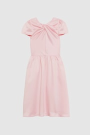 Reiss Pink Maria Junior Knot Detail Dress - Image 2 of 6