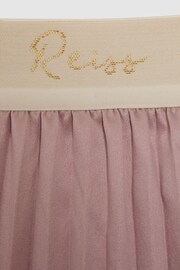 Reiss Pink Ezra Junior Pleated Elasticated Skirt - Image 6 of 6