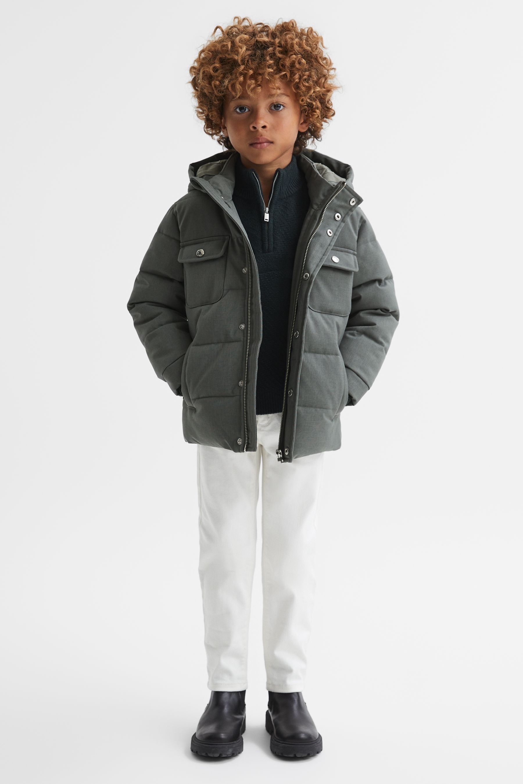 Reiss khaki coat store