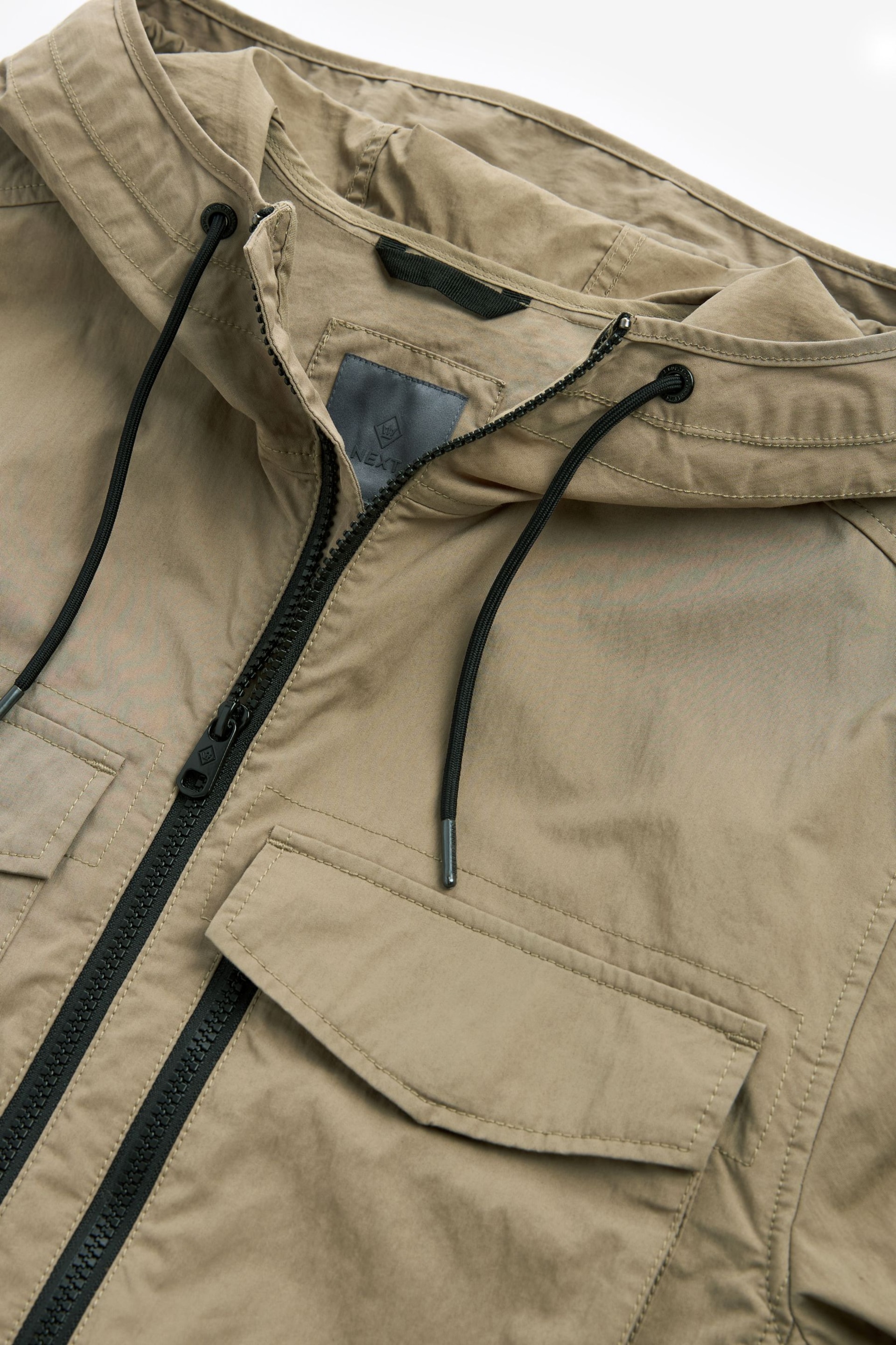 Natural Hooded Utility Shacket - Image 11 of 11