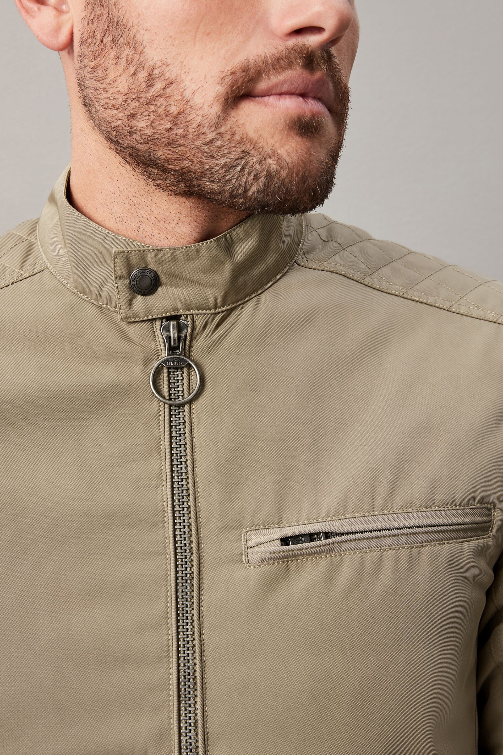 Neutral Shower Resistant Racer Jacket - Image 4 of 13