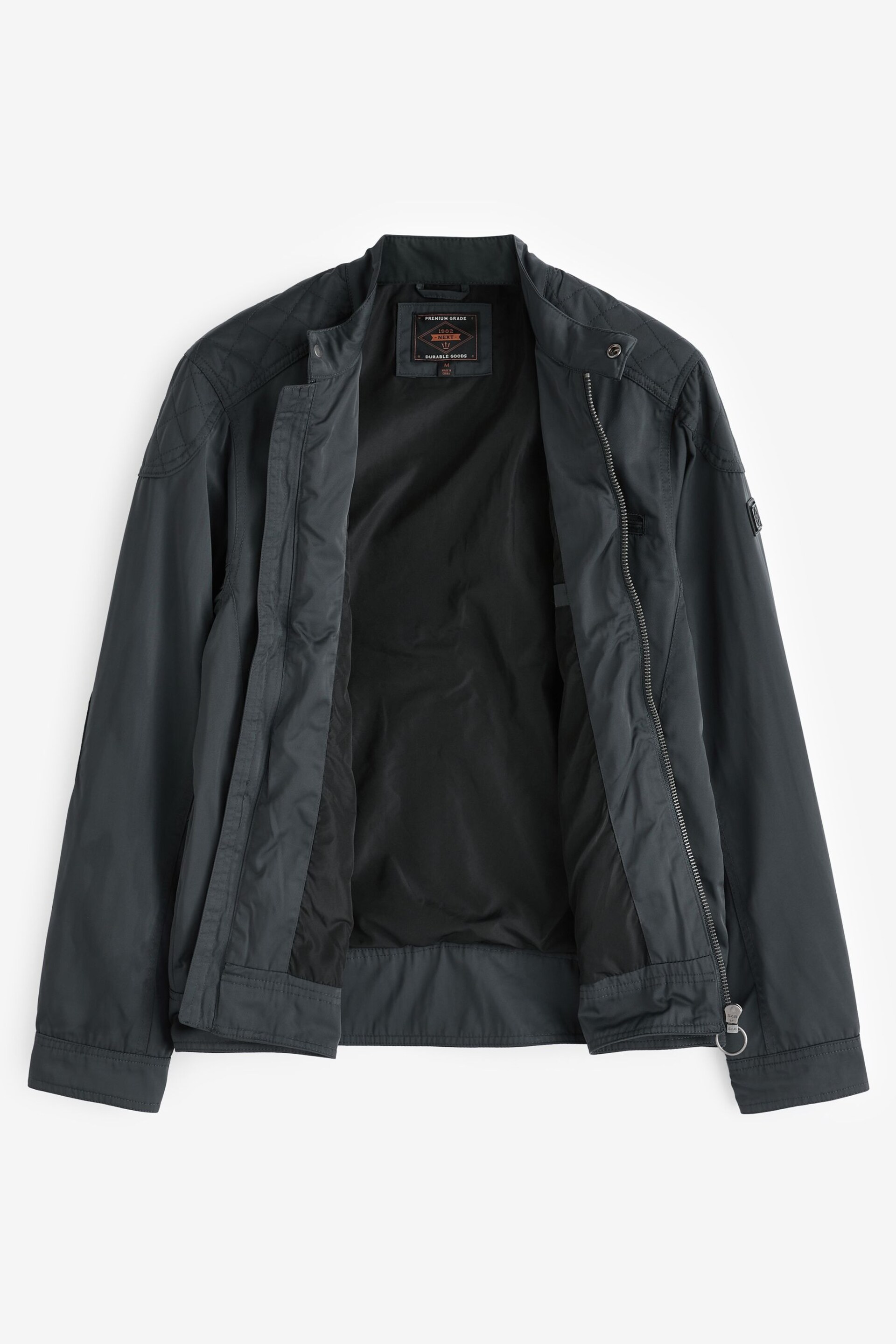 Blue Shower Resistant Racer Jacket - Image 12 of 17