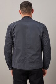 Blue Shower Resistant Racer Jacket - Image 3 of 17