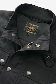Black Shower Resistant Biker Jacket - Image 10 of 12