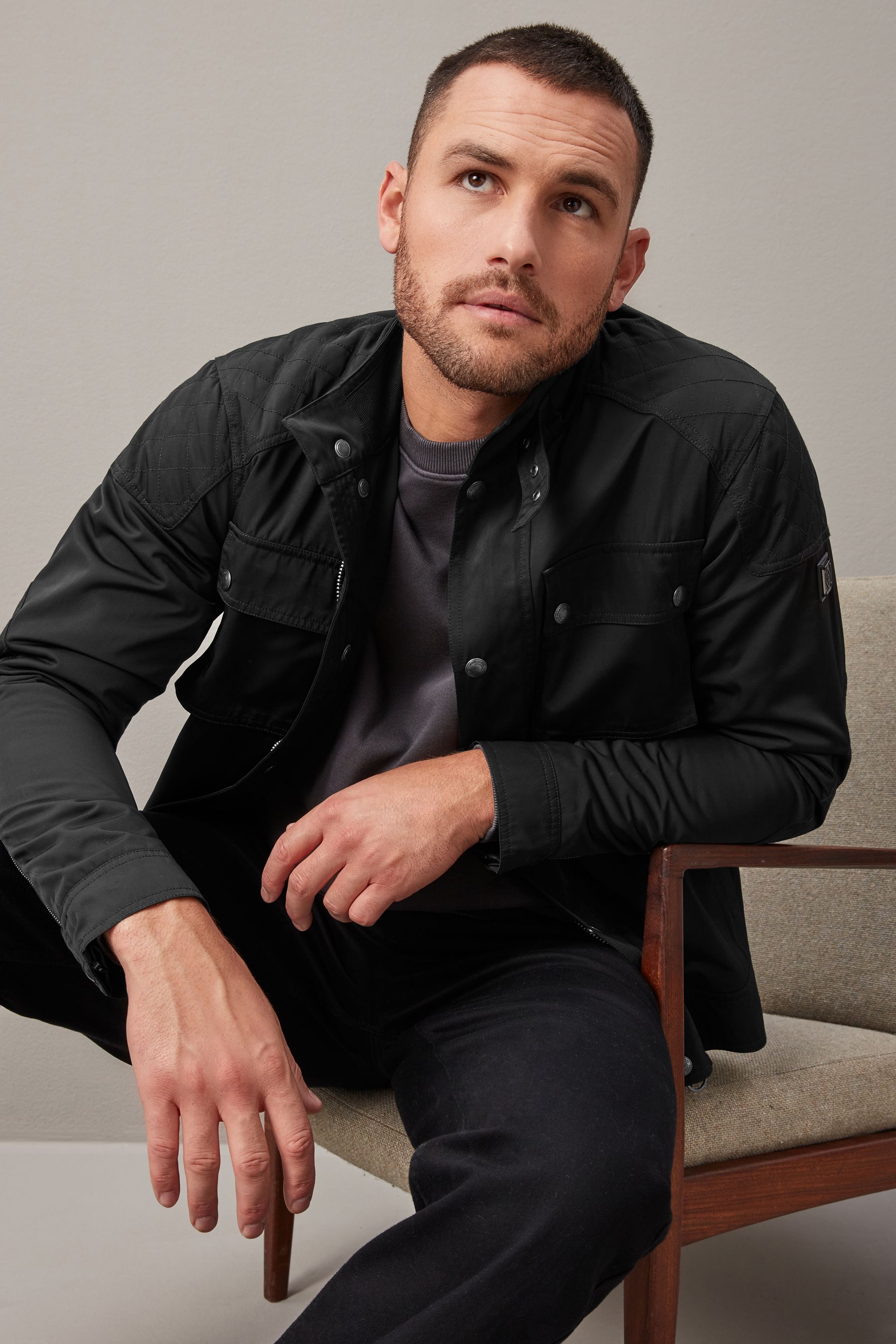 Next mens biker jacket discount