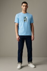 Blue Hokusai Waterfall Artist Licence T-Shirt - Image 2 of 7