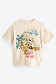 Cream Oversized Sequin Minnie Mouse License T-Shirt (3-16yrs) - Image 5 of 7