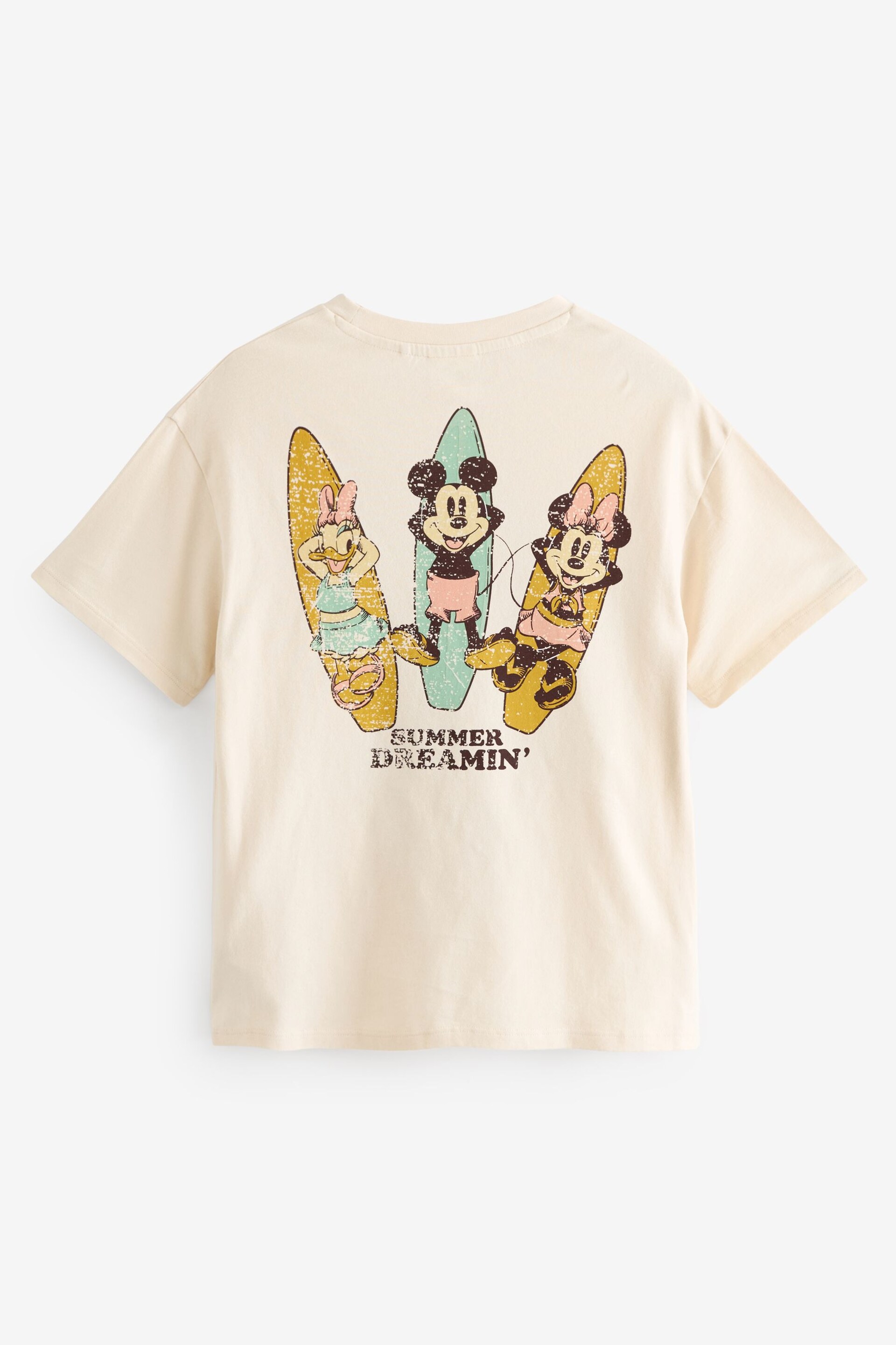 Cream Oversized Sequin Minnie Mouse License T-Shirt (3-16yrs) - Image 6 of 7