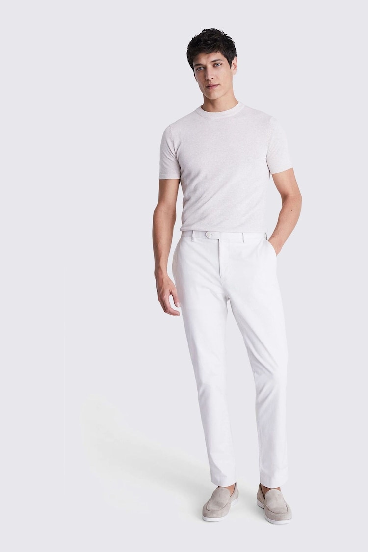 MOSS White Slim Chino Trousers - Image 2 of 4