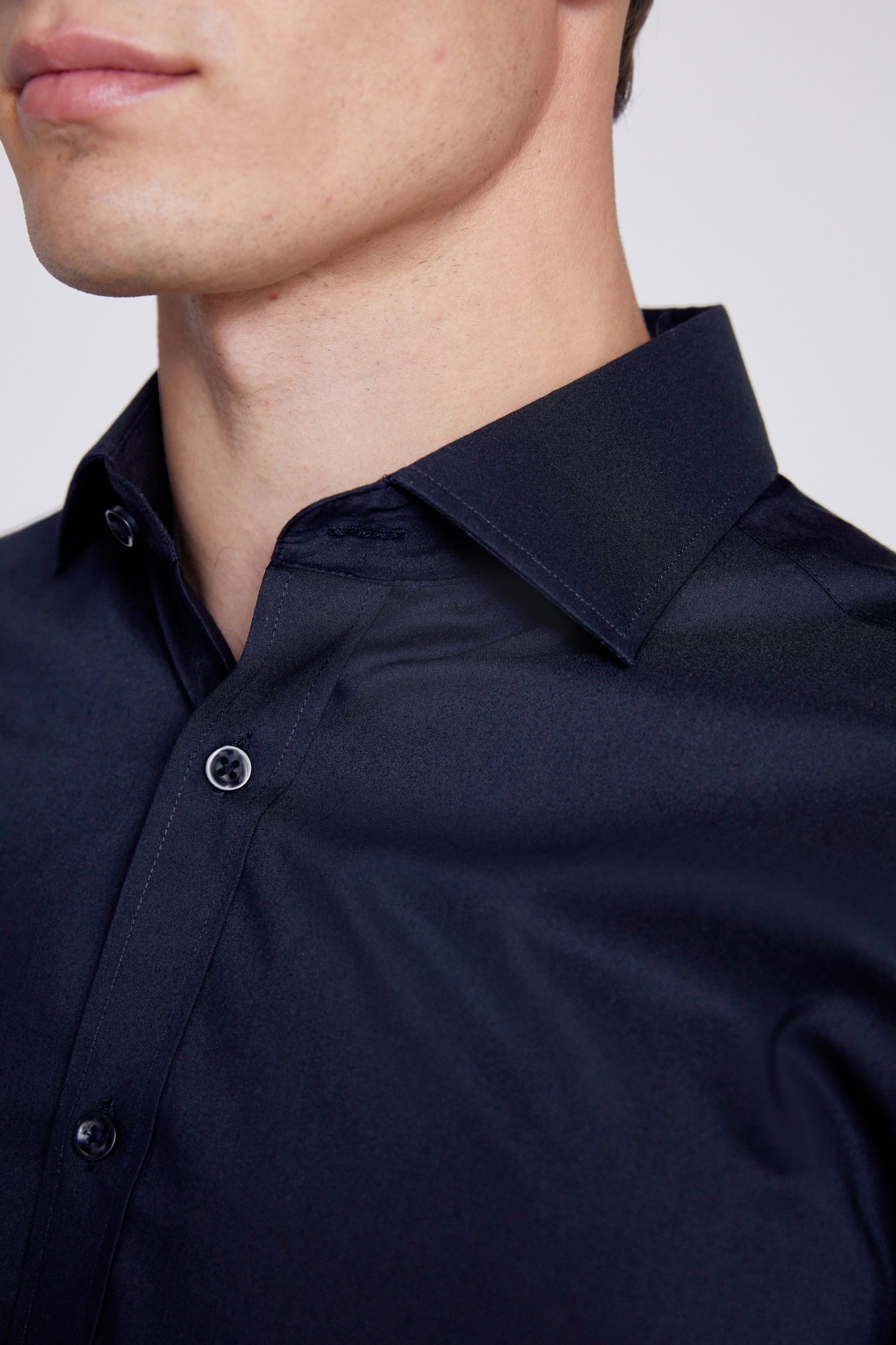 MOSS Black Stretch Shirt - Image 2 of 4