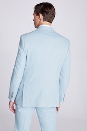 MOSS Blue Tailored Fit Donegal Jacket - Image 2 of 5