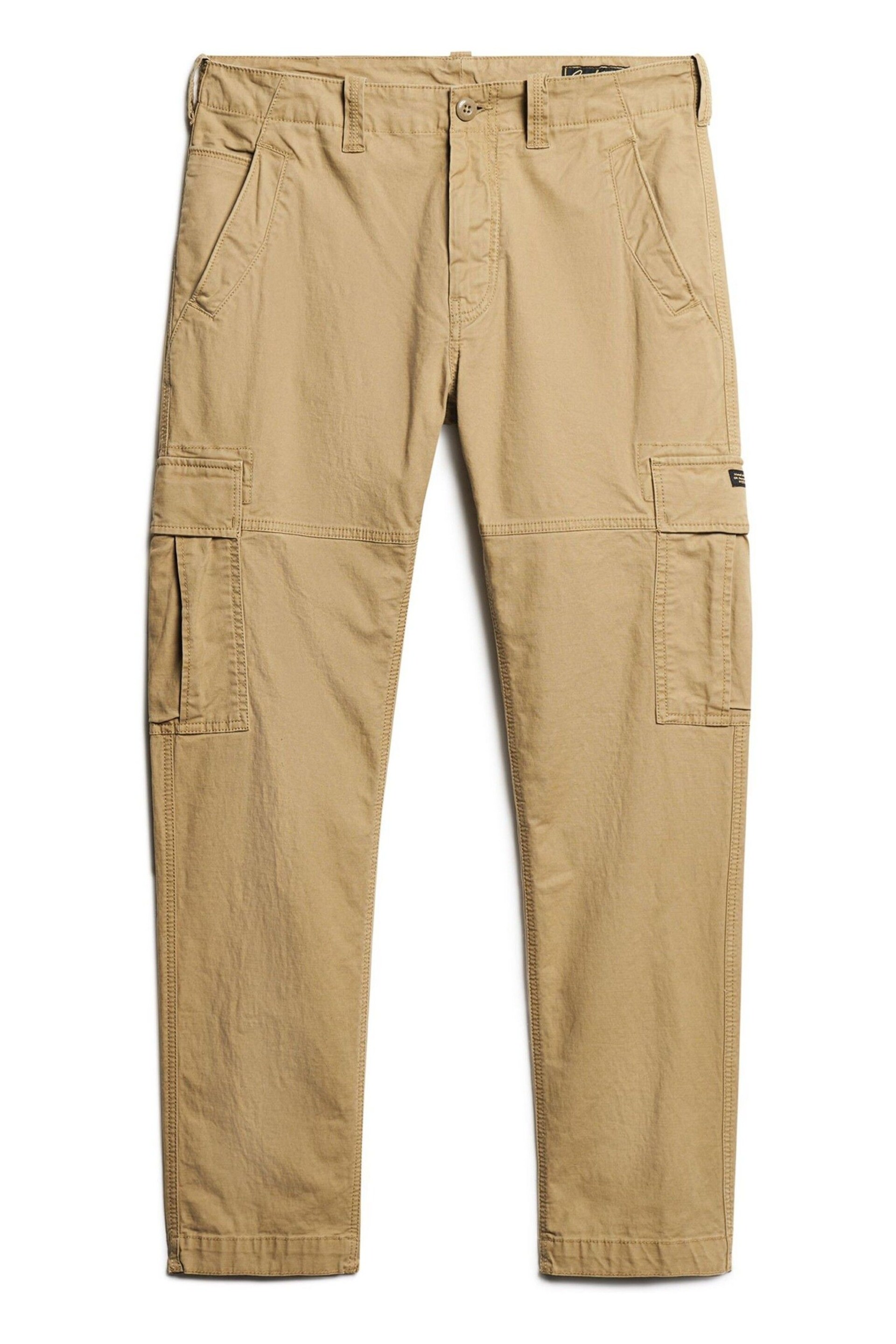 Superdry Cream Core Cargo Trousers - Image 7 of 9