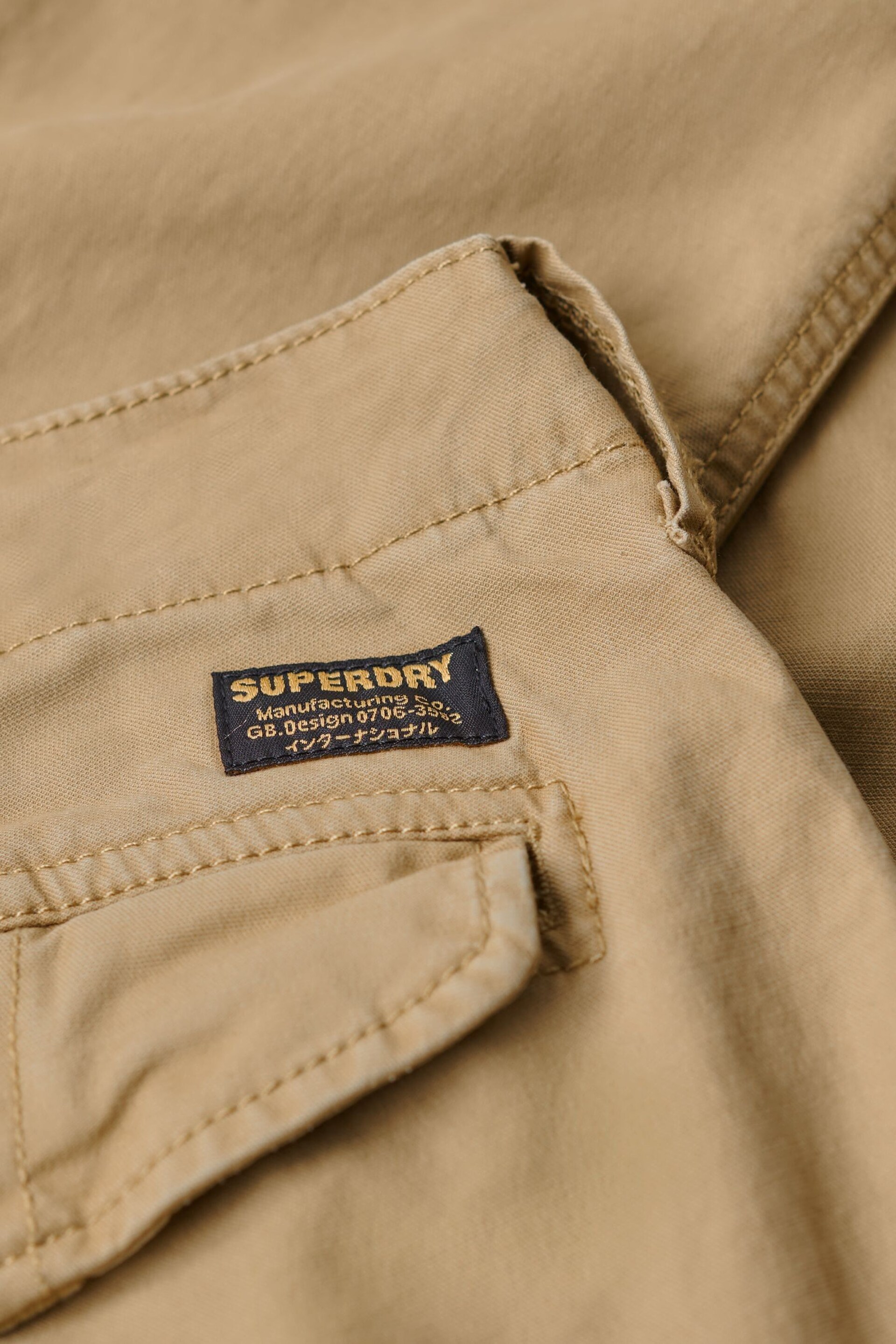 Superdry Cream Core Cargo Trousers - Image 9 of 9