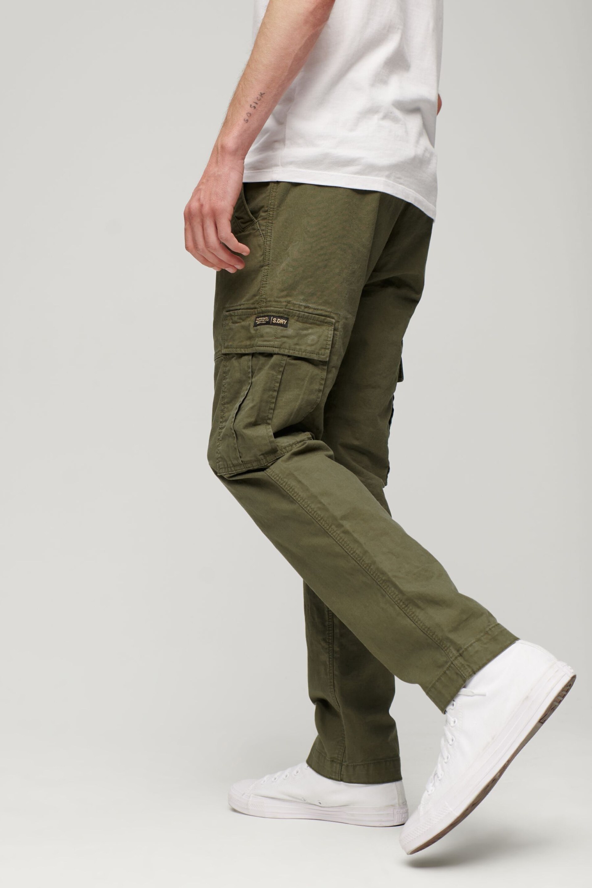 Superdry Green Core Cargo Trousers - Image 1 of 7