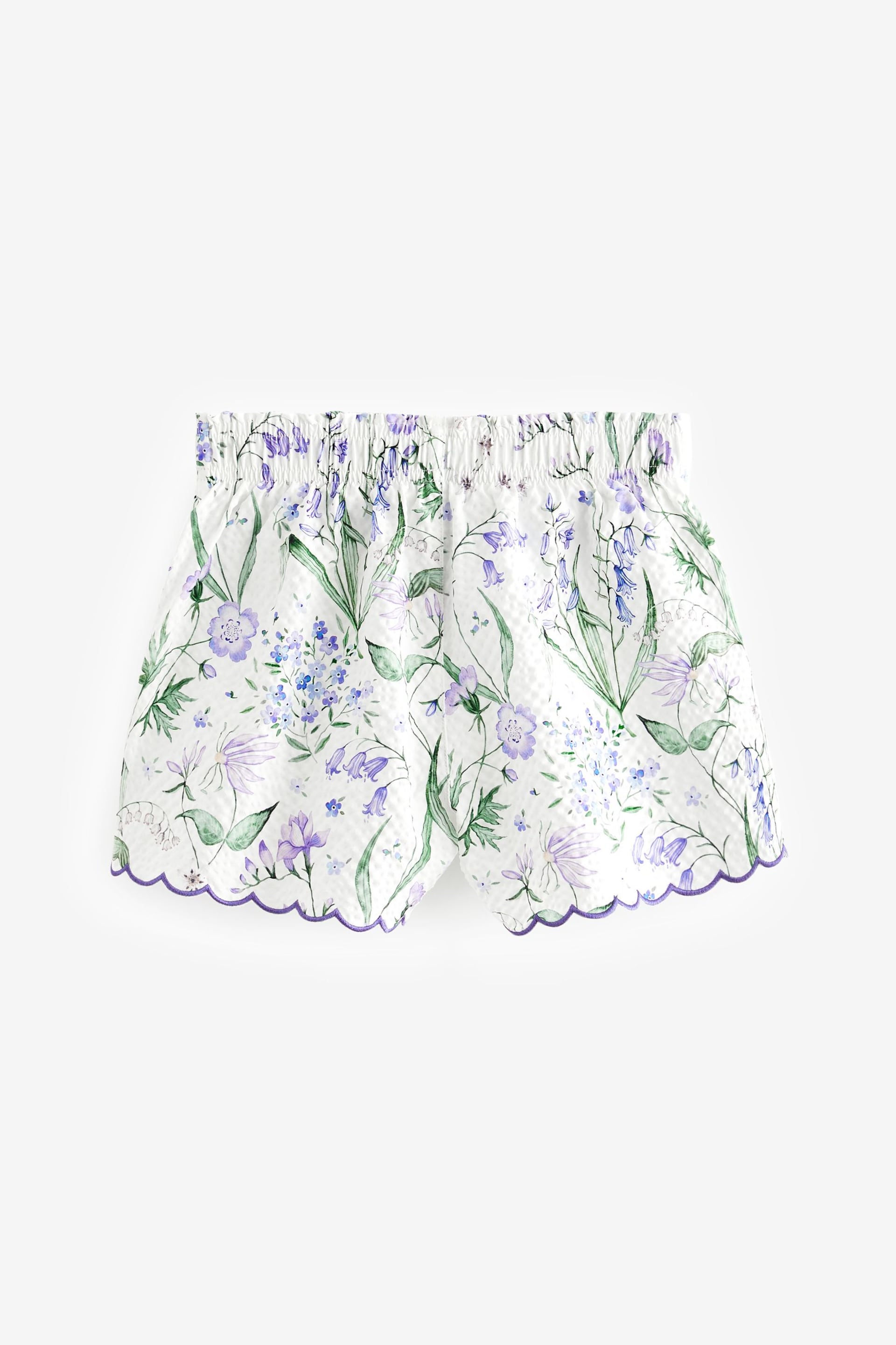 Floral Textured Beach Shorts - Image 6 of 7