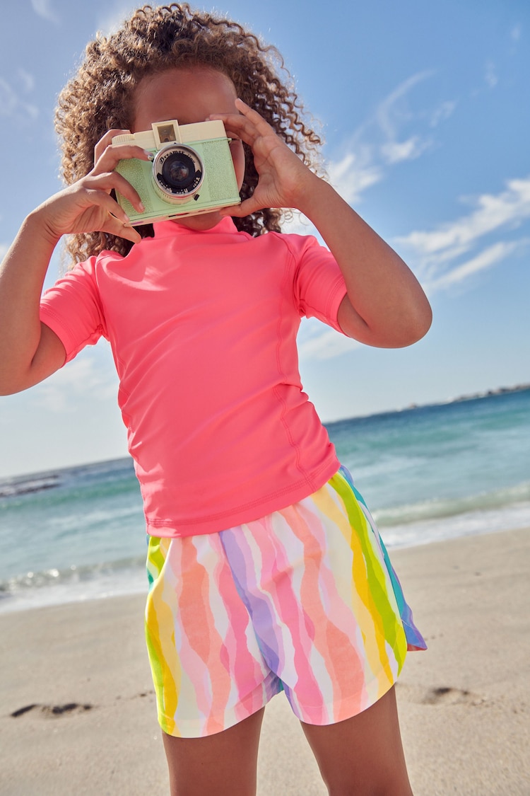 Multi Rainbow Beach Shorts (3-16yrs) - Image 1 of 6