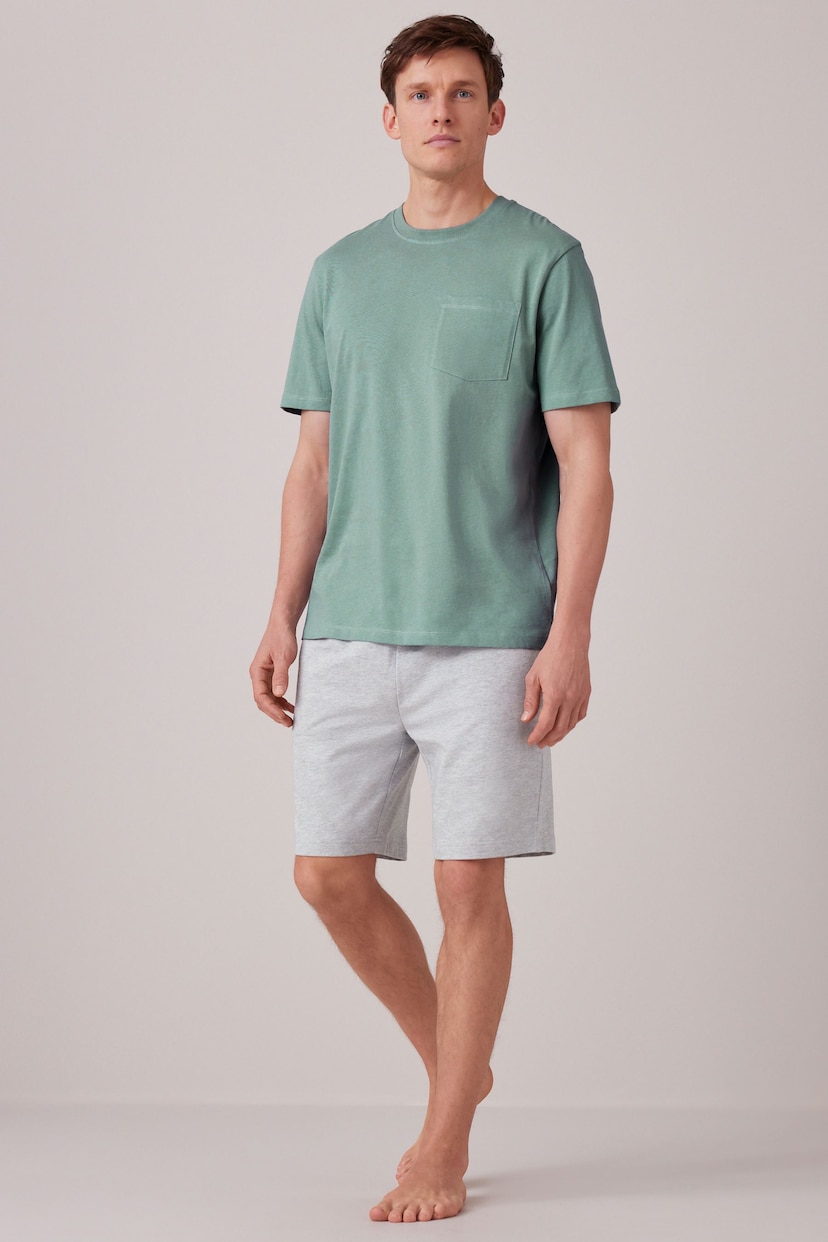 Pink/Green/Blue Jersey Pyjama Shorts Set 3 Pack - Image 2 of 17