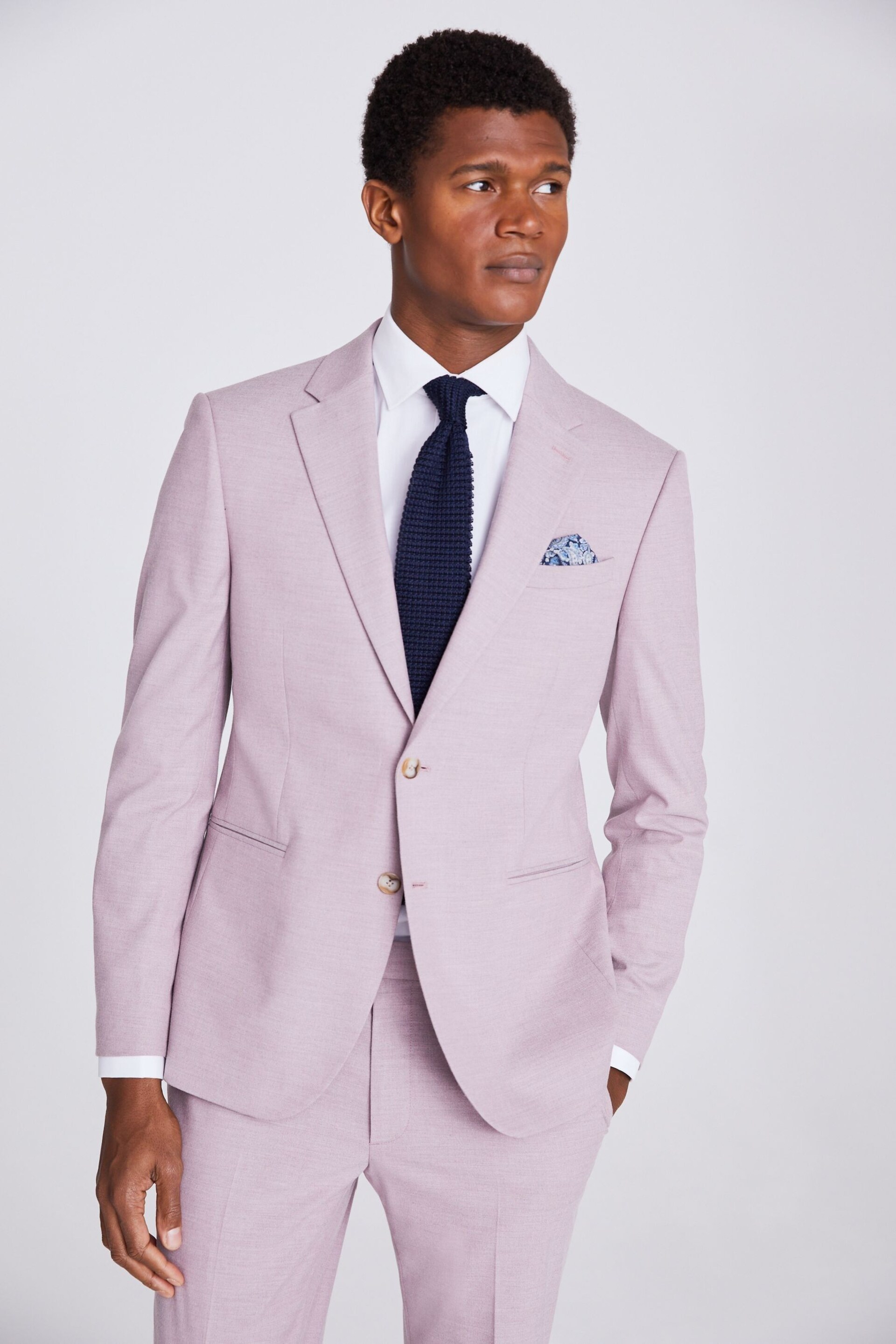 MOSS Pink Slim Fit Quartz Jacket - Image 1 of 5