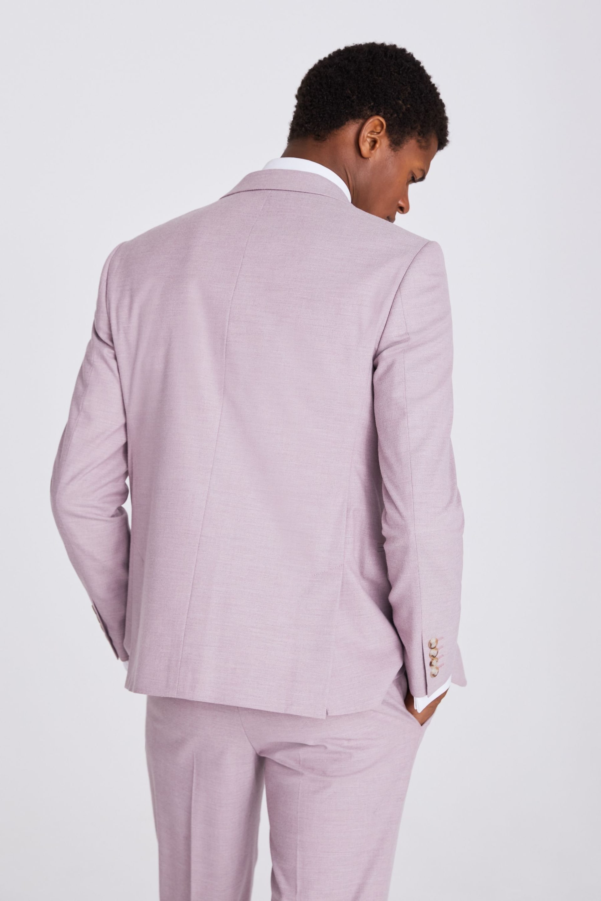 MOSS Pink Slim Fit Quartz Jacket - Image 3 of 5