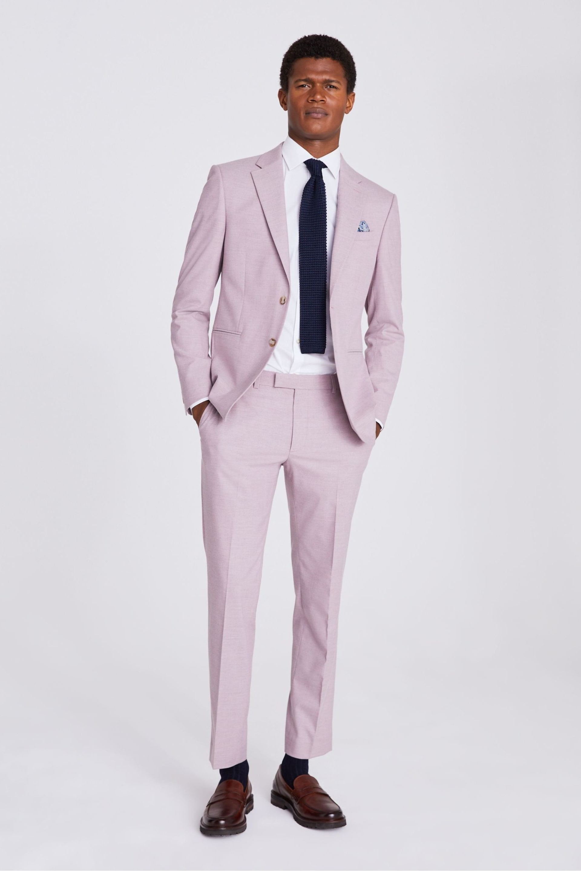 MOSS Pink Slim Fit Quartz Jacket - Image 4 of 5