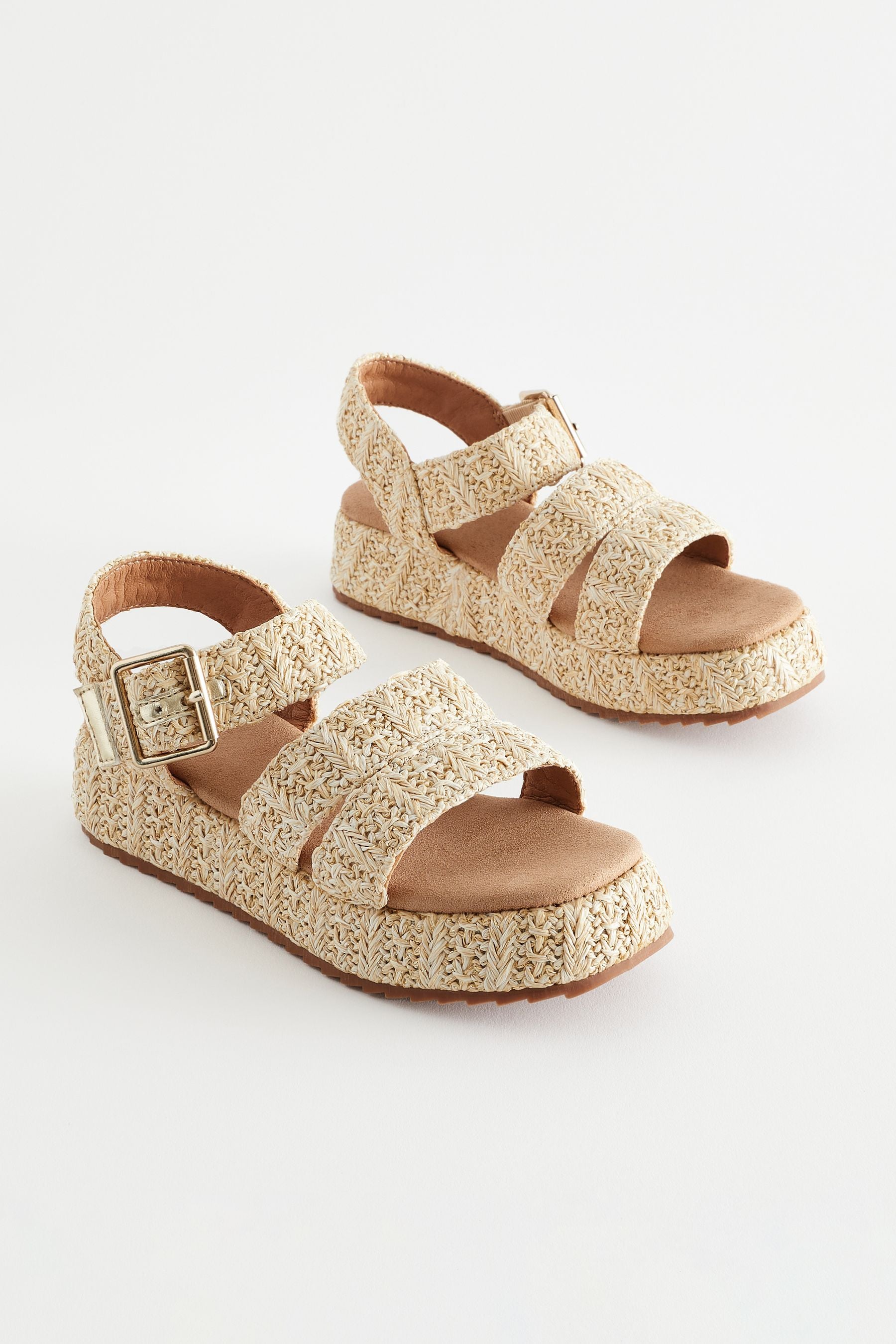 Neutral platform sandals online