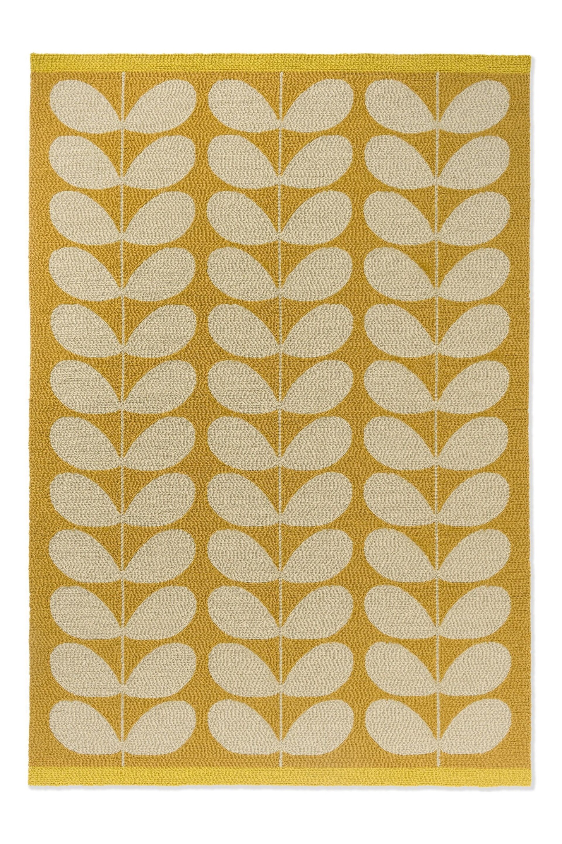 Orla Kiely Yellow Solid Stem Outdoor Rug - Image 3 of 4