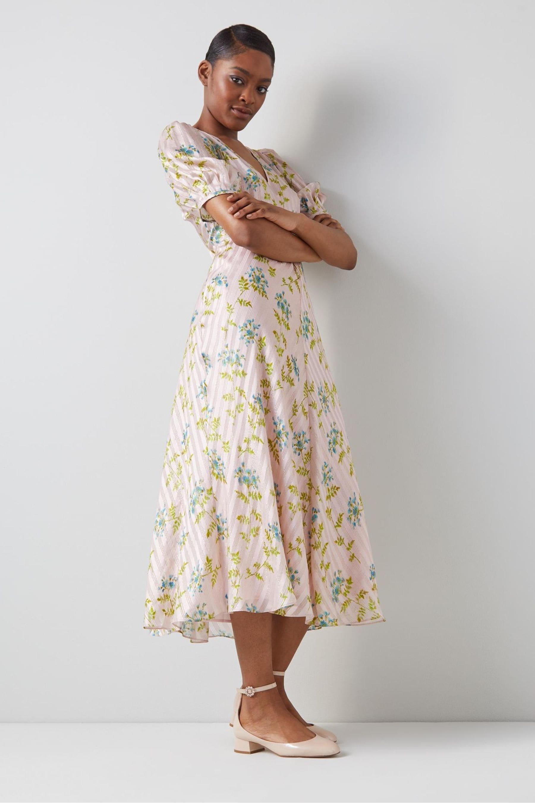 Leith pleated midi dress cheap