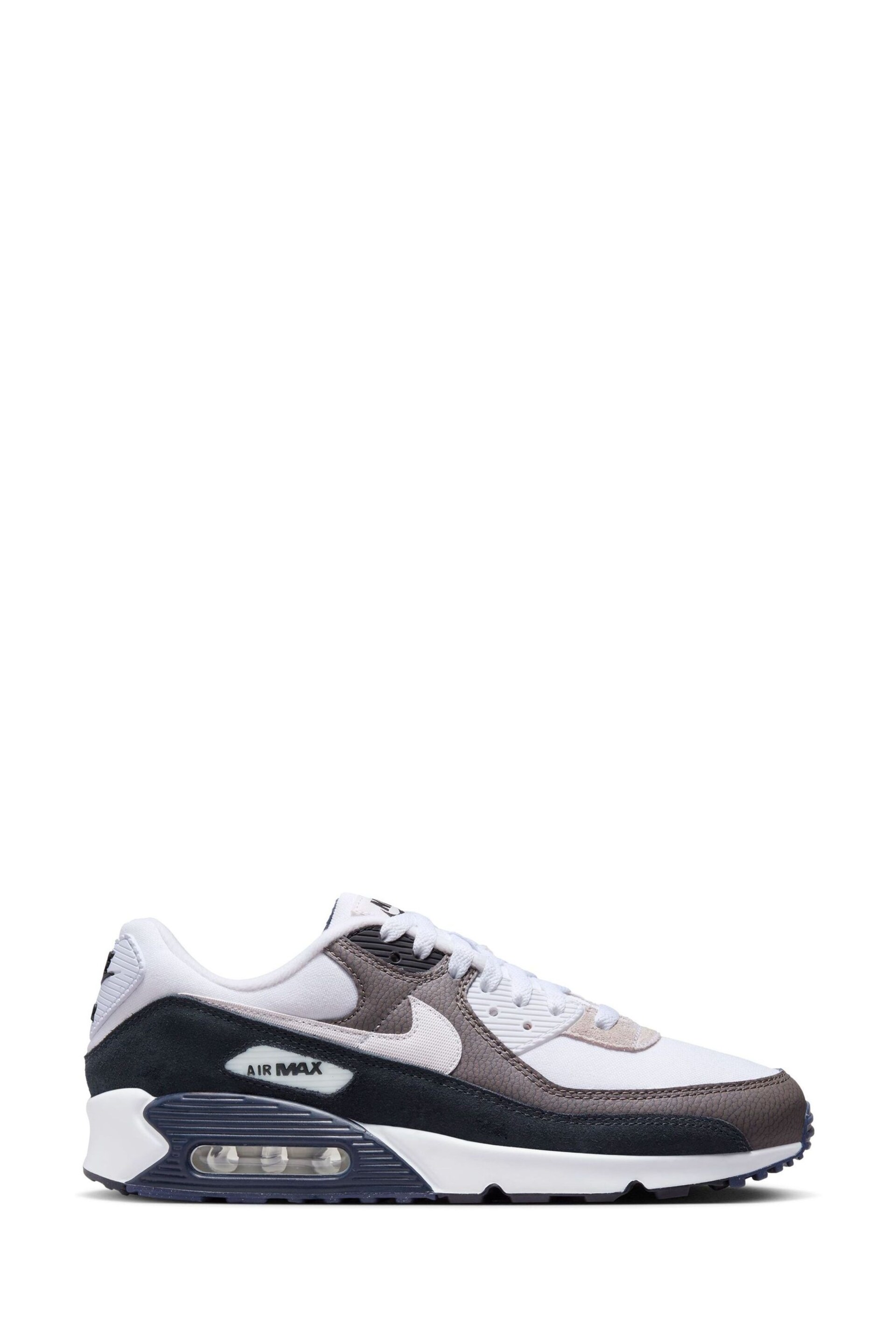 Nike Grey/Black Air Max 90 Trainers - Image 1 of 10