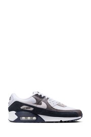 Nike Grey/Black Air Max 90 Trainers - Image 3 of 10