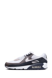 Nike Grey/Black Air Max 90 Trainers - Image 4 of 10